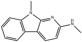 9H-Pyrido[2,3-b]indole,9-methyl-2-(methylamino)-(8CI) Structure