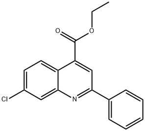 7-Chloro-2-phenylquinoline-4-carboxylic acid ethlester Structure