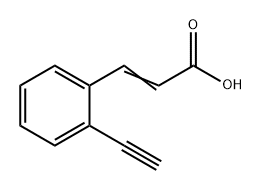 2-Propenoic acid, 3-(2-ethynylphenyl)- Structure