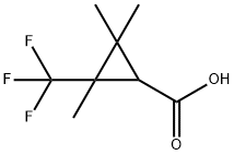 2,2,3-trimethyl-3-(trifluoromethyl)cyclopropane-1-carboxylic acid Structure