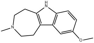Azepino[4,5-b]indole,1,2,3,4,5,6-hexahydro-9-methoxy-3-methyl-(8CI) 구조식 이미지