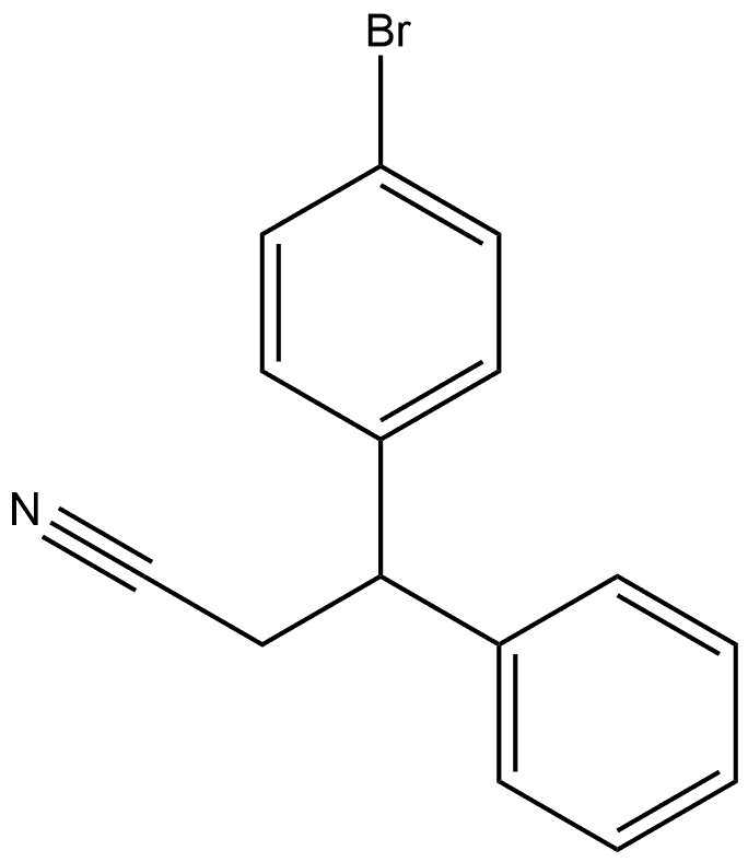 4-Bromo-β-phenylbenzenepropanenitrile Structure