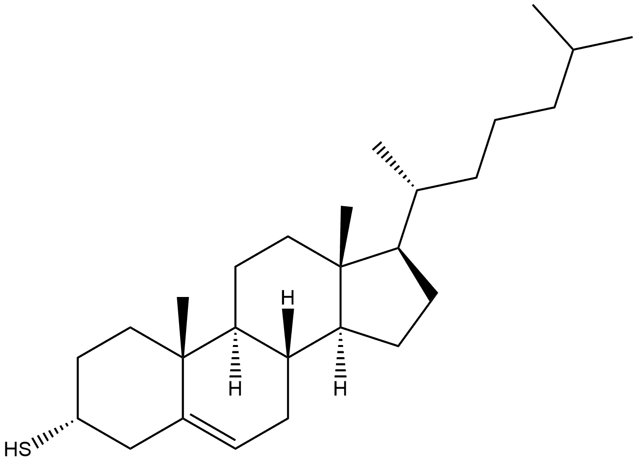 ALPHA-THIOCHOLESTEROL Structure