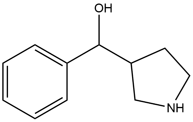 3-Pyrrolidinemethanol, α-phenyl- Structure