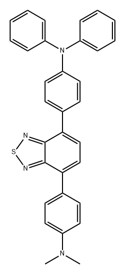 Benzenamine, 4-[7-[4-(dimethylamino)phenyl]-2,1,3-benzothiadiazol-4-yl]-N,N-diphenyl- Structure