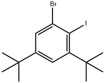 Benzene, 1-bromo-3,5-bis(1,1-dimethylethyl)-2-iodo- Structure