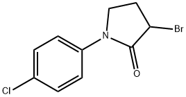 2-Pyrrolidinone, 3-bromo-1-(4-chlorophenyl)- Structure