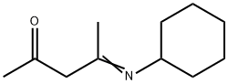 2-Pentanone, 4-(cyclohexylimino)- 구조식 이미지