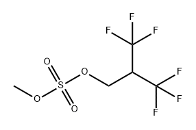 Sulfuric acid methyl=3,3,3-trifluoro-2-trifluoromethylpropyl ester Structure