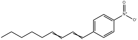 Benzene, 1-nitro-4-(1,3-nonadien-1-yl)- Structure