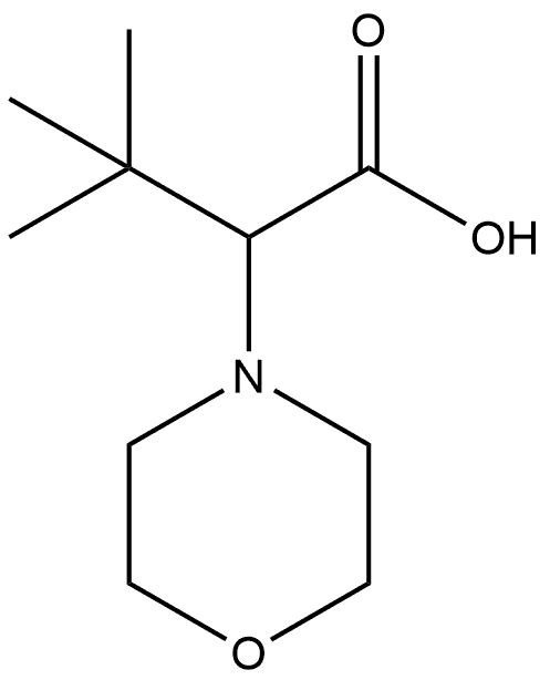 4-Morpholineacetic acid, α-(1,1-dimethylethyl)- 구조식 이미지