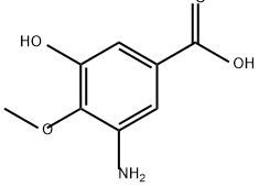 Benzoic acid, 3-amino-5-hydroxy-4-methoxy- Structure