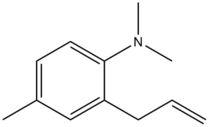 N,N,4-Trimethyl-2-(2-propen-1-yl)benzenamine Structure