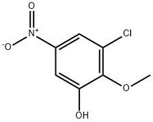 Phenol, 3-chloro-2-methoxy-5-nitro- Structure