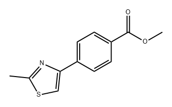 Benzoic acid, 4-(2-methyl-4-thiazolyl)-, methyl ester 구조식 이미지