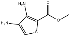 METHYL 3,4-DIAMINOTHIOPHENE-2-CARBOXYLATE. 구조식 이미지