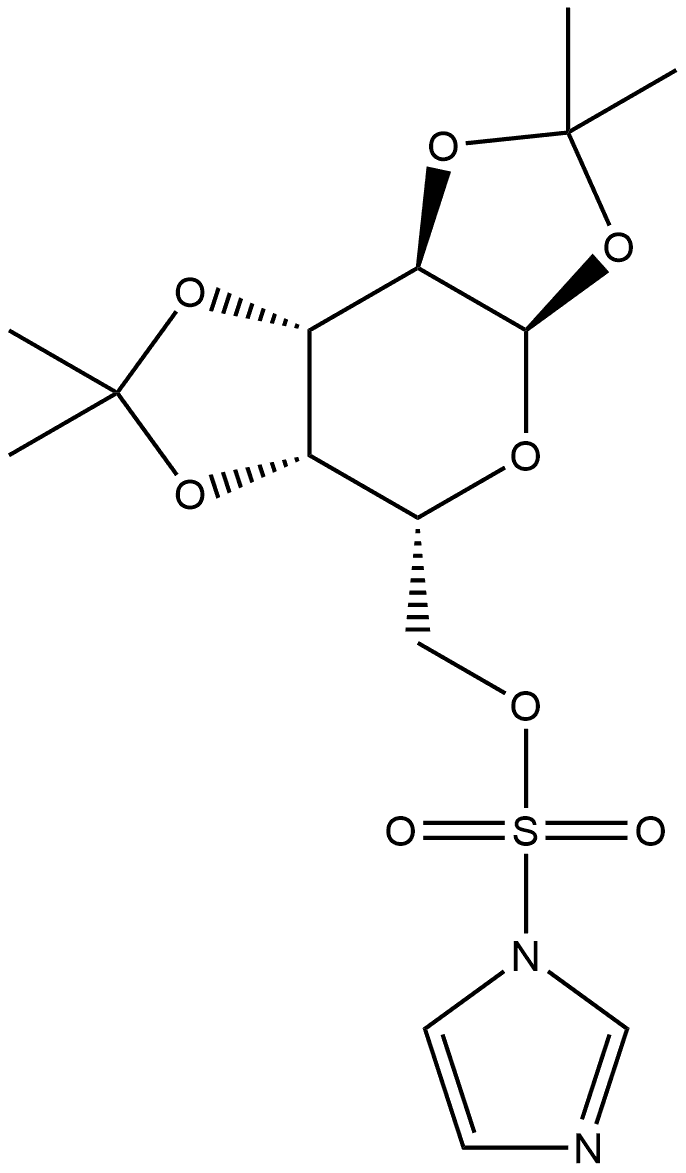 α-D-Galactopyranose, 1,2:3,4-bis-O-(1-methylethylidene)-, 1H-imidazole-1-sulfonate Structure