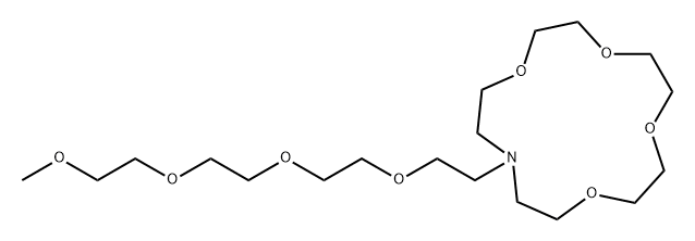 N-(3,6,9,12-tetraoxatridec-1-yl)monoaza-15-crown-5 Structure