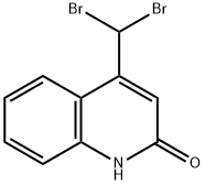 2(1H)-Quinolinone, 4-(dibromomethyl)- Structure