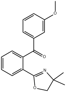 Methanone, [2-(4,5-dihydro-4,4-dimethyl-2-oxazolyl)phenyl](3-methoxyphenyl)- 구조식 이미지