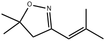 Isoxazole, 4,5-dihydro-5,5-dimethyl-3-(2-methyl-1-propen-1-yl)- 구조식 이미지