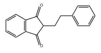 1H-Indene-1,3(2H)-dione, 2-(2-phenylethyl)- Structure