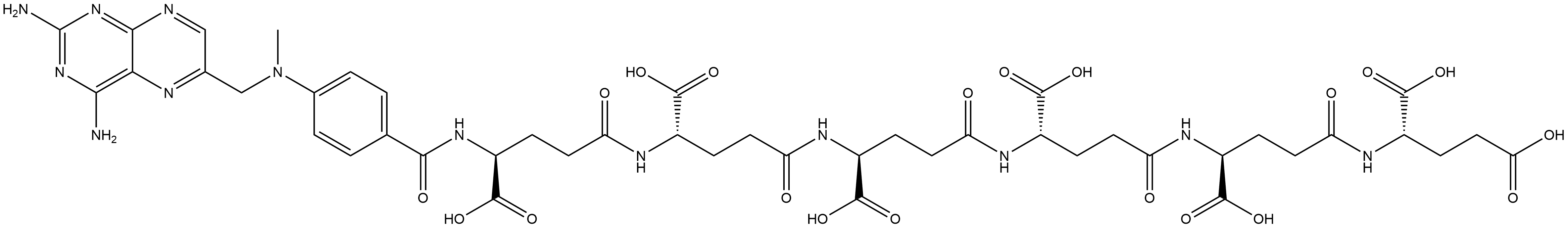 Methotrexate Hexaglutamate Trifluoroacetate Structure
