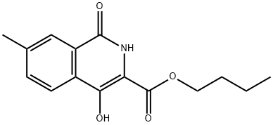 Butyl 4-hydroxy-7-methyl-1-oxo-1,2-dihydroisoquinoline-3-carboxylate 구조식 이미지