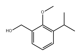 Benzenemethanol, 2-methoxy-3-(1-methylethyl)- Structure