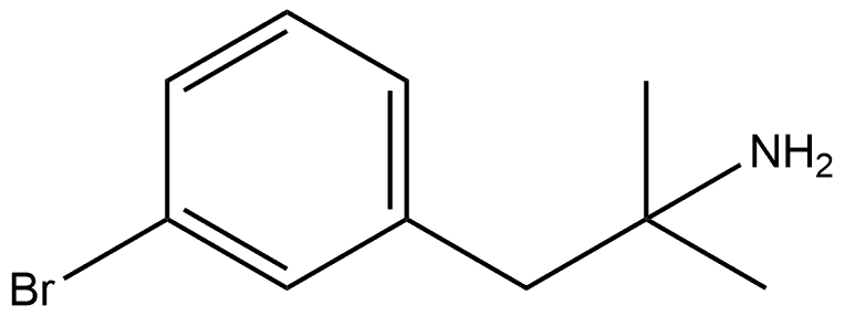1-(3-bromophenyl)-2-methylpropan-2-amine Structure