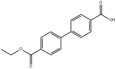 4-(4-Ethoxycarbonylphenyl)benzoic acid Structure