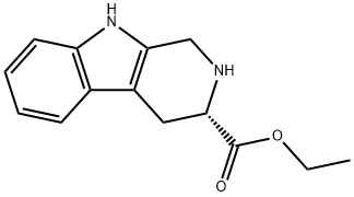 1H-Pyrido[3,4-b]indole-3-carboxylic acid, 2,3,4,9-tetrahydro-, ethyl ester, (3S)- 구조식 이미지