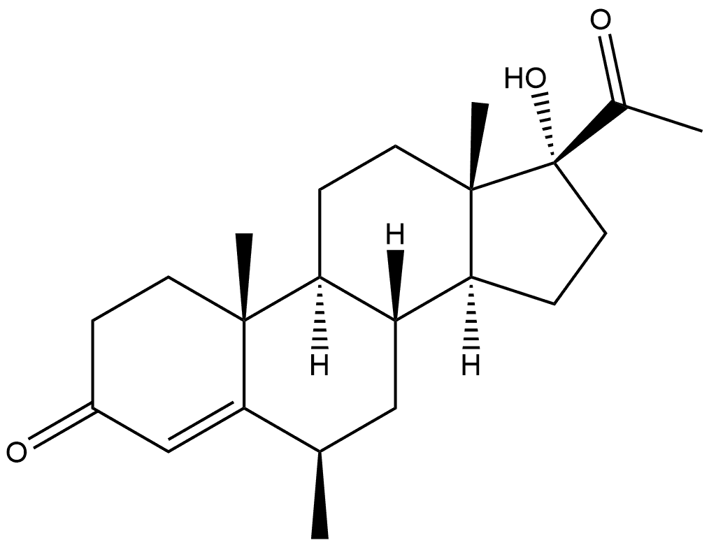 6β-Medroxyprogesterone 구조식 이미지