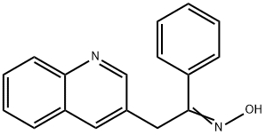 Ethanone, 1-phenyl-2-(3-quinolinyl)-, oxime Structure