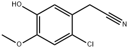 Benzeneacetonitrile, 2-chloro-5-hydroxy-4-methoxy- 구조식 이미지
