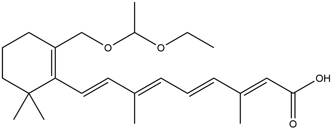 Retinoic acid, 18-(1-ethoxyethoxy)-, (±)- (9CI) Structure