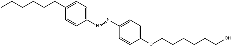 1-Hexanol, 6-[4-[2-(4-hexylphenyl)diazenyl]phenoxy]- Structure