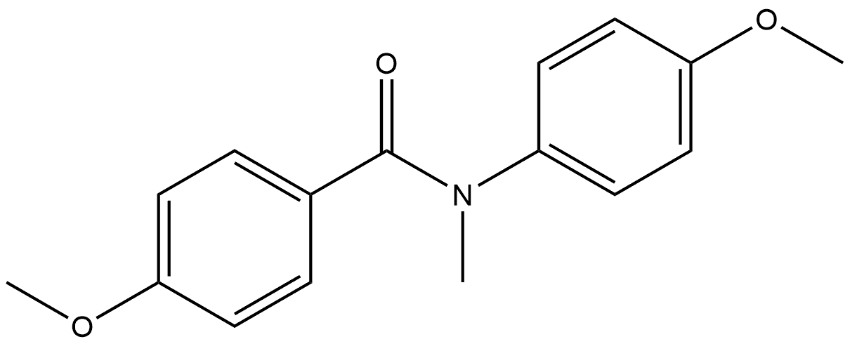 4-Methoxy-N-(4-methoxyphenyl)-N-methylbenzamide Structure