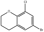 2H-1-Benzopyran, 6-bromo-8-chloro-3,4-dihydro- Structure