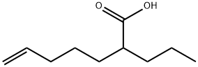 2-propyl-6-heptenoic acid Structure