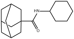 Tricyclo[3.3.1.13,7]decane-1-carboxamide, N-cyclohexyl- 구조식 이미지