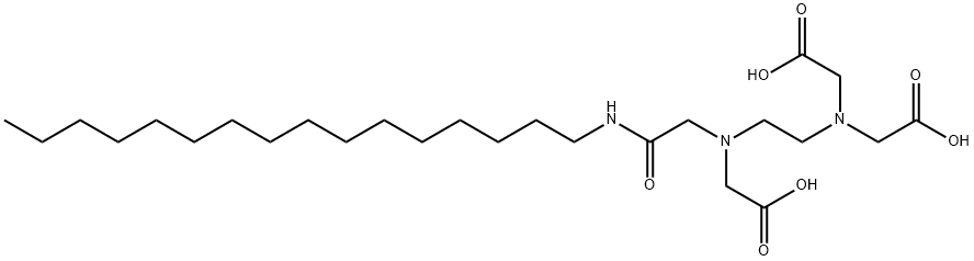 3-((carboxymethyl)(2-((carboxymethyl) (2-(hexadecylamino)-oxoethyl)amino) ethyl)amino)propanoic acid Structure