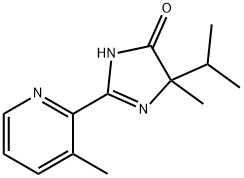 4H-Imidazol-4-one, 3,5-dihydro-5-methyl-5-(1-methylethyl)-2-(3-methyl-2-pyridinyl)- Structure