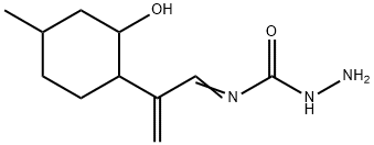 Hydrazinecarboxamide?, N-?[2-?(2-?hydroxy-?4-?methylcyclohexyl)?-?2-?propen-?1-?ylidene]?- Structure