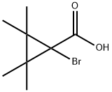 1-bromo-2,2,3,3-tetramethylcyclopropane-1-carboxylic acid Structure