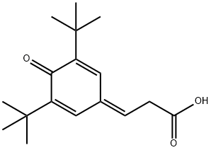 3-[3,5-Bis(1,1-dimethylethyl)-4-oxo-2,5-cyclohexadien-1-ylidene]propanoic acid Structure