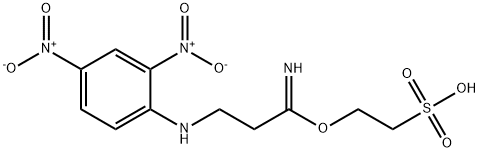 이세티오닐3-(N-2,4-디니트로페닐)-아미노프로피오이미데이트 구조식 이미지