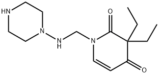 N-aminomethylpiperazine 3,3-diethyl-2,4-pyridinedione Structure