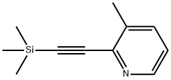 Pyridine, 3-methyl-2-[2-(trimethylsilyl)ethynyl]- Structure