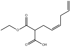 Propanedioic acid, 2,5-hexadienyl-, monoethyl ester, (Z)- (9CI) 구조식 이미지